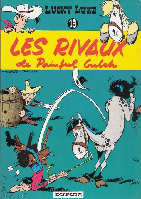 Couverture de l'album Lucky Luke Tome 19 Les rivaux de Painful Gulch
