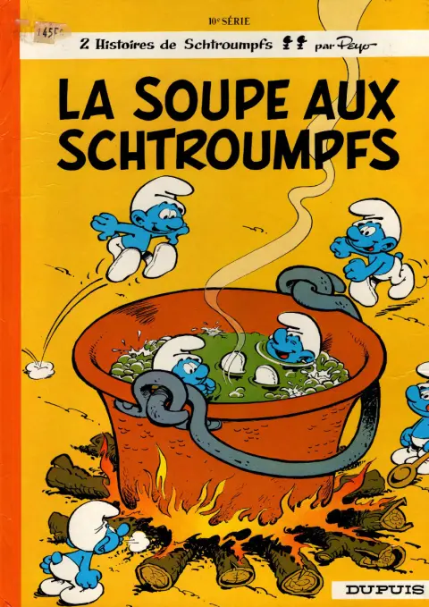 Couverture de l'album Les Schtroumpfs Tome 10 La soupe aux Schtroumpfs