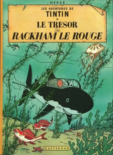 Couverture de l'album Tintin Tome 12 Le Trésor de Rackham le Rouge