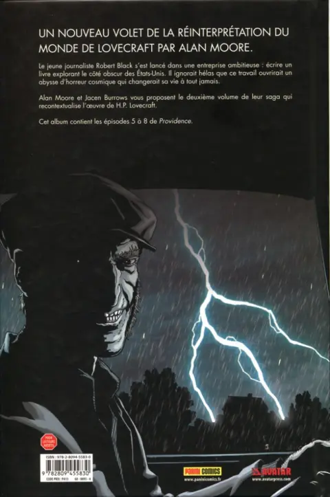 Verso de l'album Providence Tome 2 L'abîme du temps