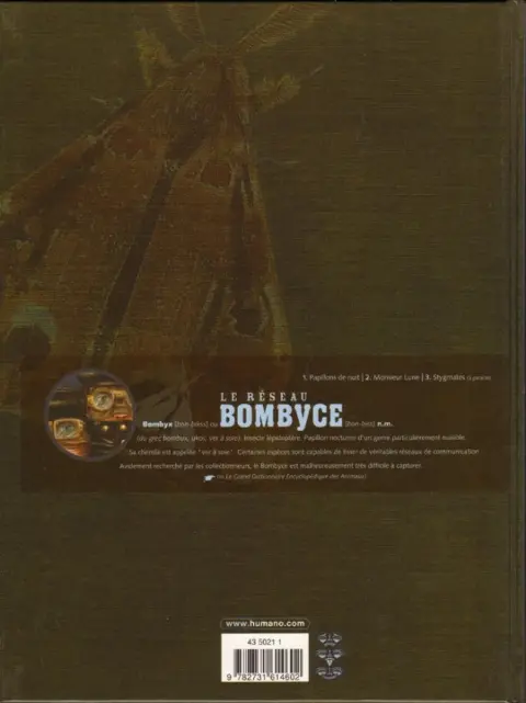 Verso de l'album Le Réseau Bombyce Tome 2 Monsieur Lune