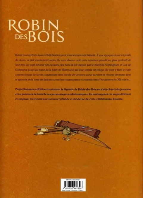 Verso de l'album Robin Robin des bois