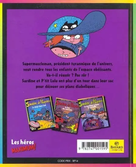 Verso de l'album Sardine de l'espace Tome 3 La machine à laver la cervelle