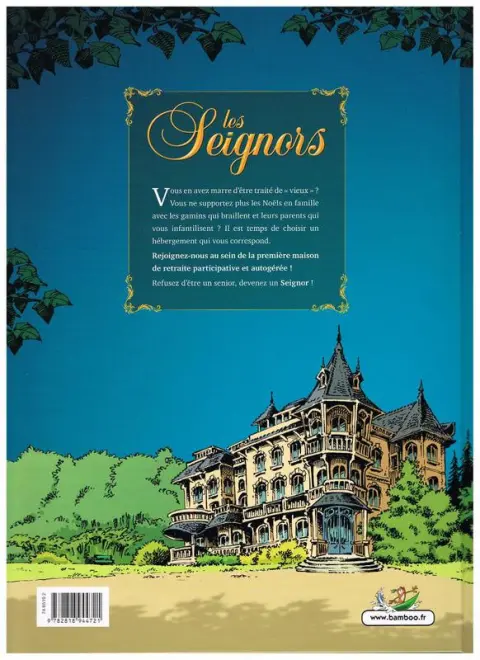 Verso de l'album Les Seignors Tome 1 Vers l'infini et l'au-delà