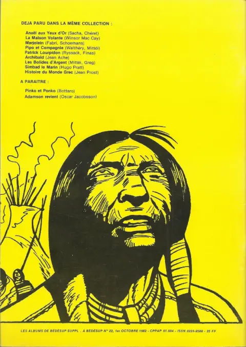 Verso de l'album Sitting Bull
