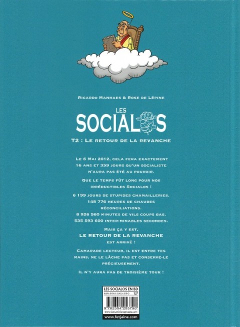 Verso de l'album Les Socialos Tome 2 Le retour de la revanche