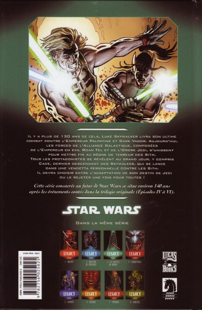 Verso de l'album Star Wars - Legacy Tome 9 Le Destin de Cade
