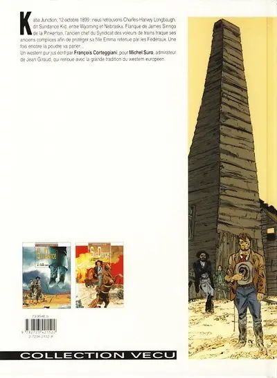 Verso de l'album Sundance Tome 2 L'empreinte de Judas