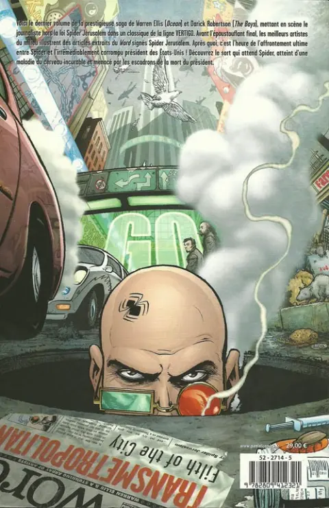 Verso de l'album Transmetropolitan Tome 6 Une dernière fois