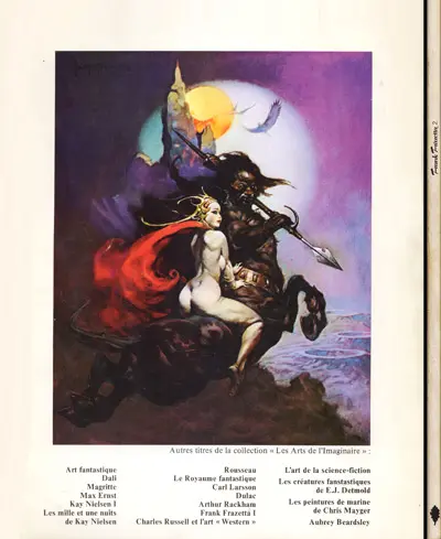 Verso de l'album Frank Frazetta Album 2