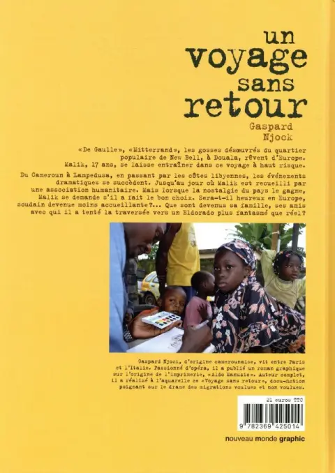 Verso de l'album Un voyage sans retour