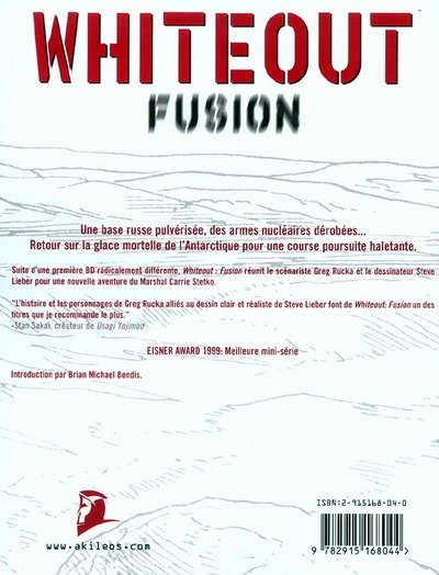 Verso de l'album Whiteout Tome 2 Fusion