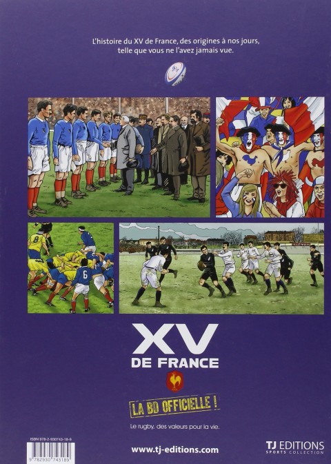 Verso de l'album XV de France Tome 1