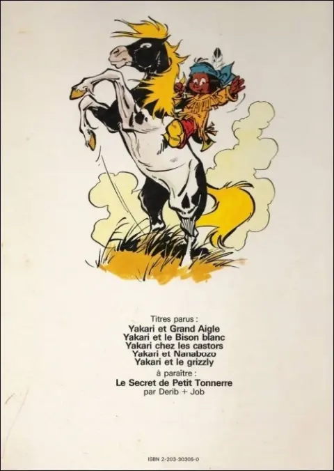 Verso de l'album Yakari Tome 5 Yakari et le grizzly