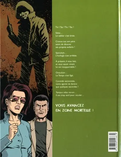 Verso de l'album Zone mortelle Tome 1 Cronos