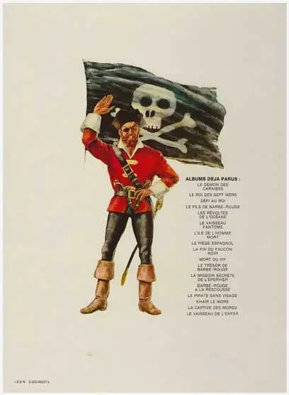 Verso de l'album Barbe-Rouge Tome 7 L'île de l'homme mort