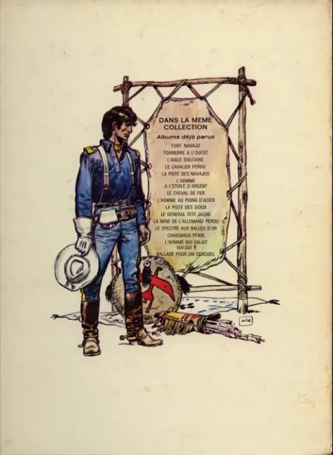 Verso de l'album Blueberry Tome 8 L'homme au poing d'acier