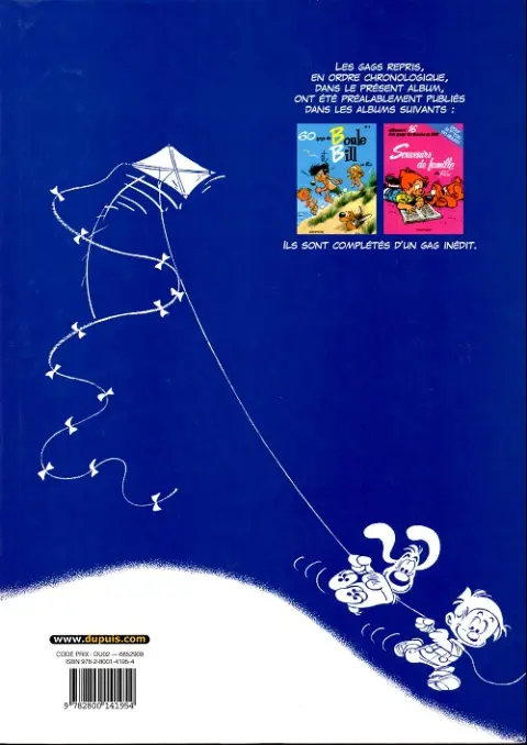 Verso de l'album Boule & Bill Tome 9 Le fauve est lâché