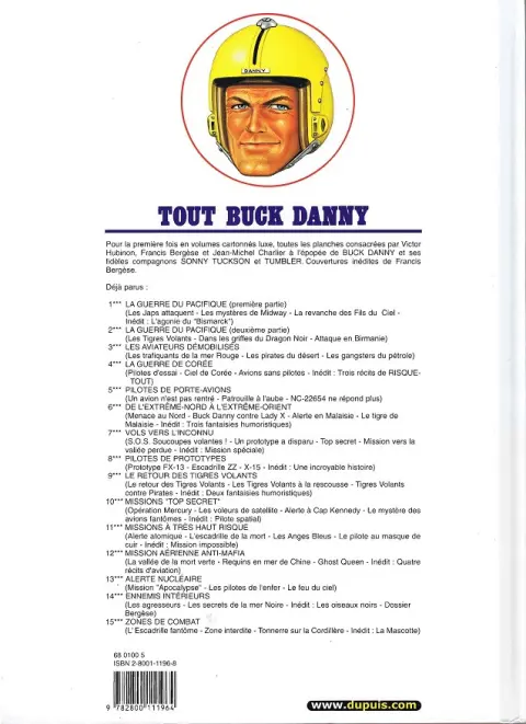 Verso de l'album Tout Buck Danny Tome 6 De l'Extrême-Nord à l'Extrême-Orient