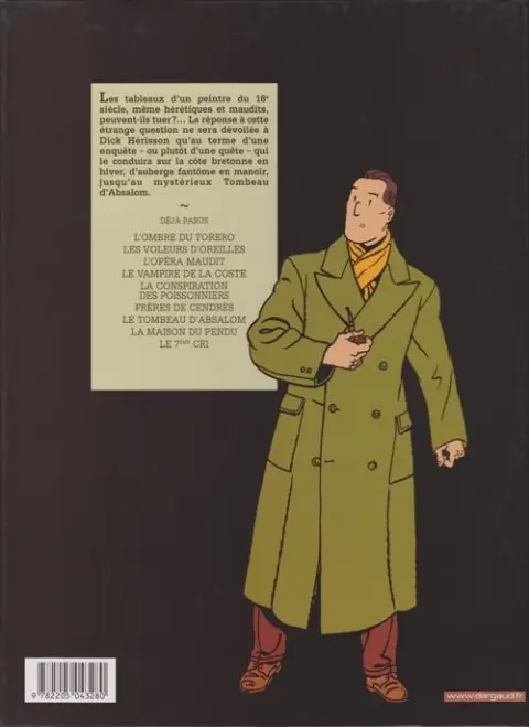 Verso de l'album Dick Hérisson Tome 7 Le tombeau d'Absalom
