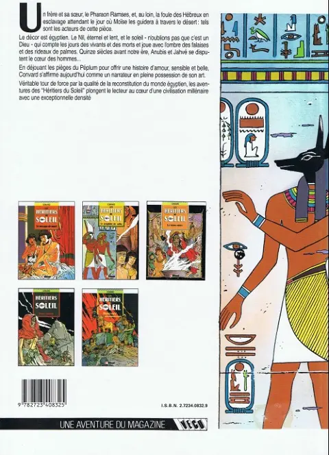 Verso de l'album Les Héritiers du soleil Tome 2 Le prophète de sable