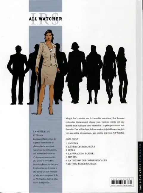 Verso de l'album I.R.$. - All Watcher Tome 2 La nébuleuse Roxana