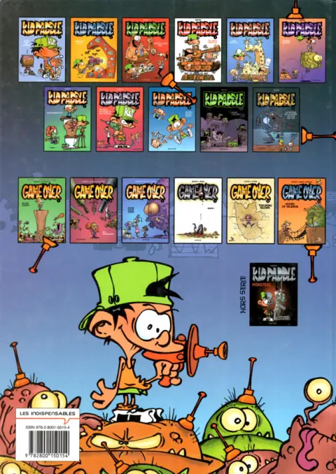 Verso de l'album Kid Paddle Tome 8 Paddle... my name is Kid Paddle