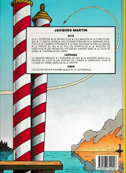 Verso de l'album Lefranc Tome 3 Le mystère Borg