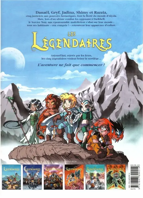 Verso de l'album Les Légendaires Tome 4 Le réveil du Kréa-Kaos