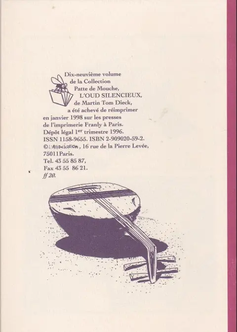 Verso de l'album L'Oud silencieux