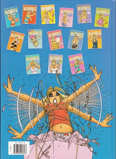 Verso de l'album Les Blondes Tome 15 C'est cadeau !