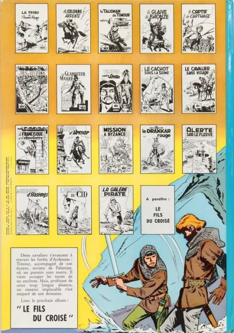 Verso de l'album Les Timour Tome 18 La galère pirate