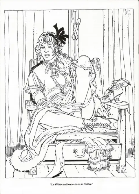 Verso de l'album Sketchbook Chris Lamquet
