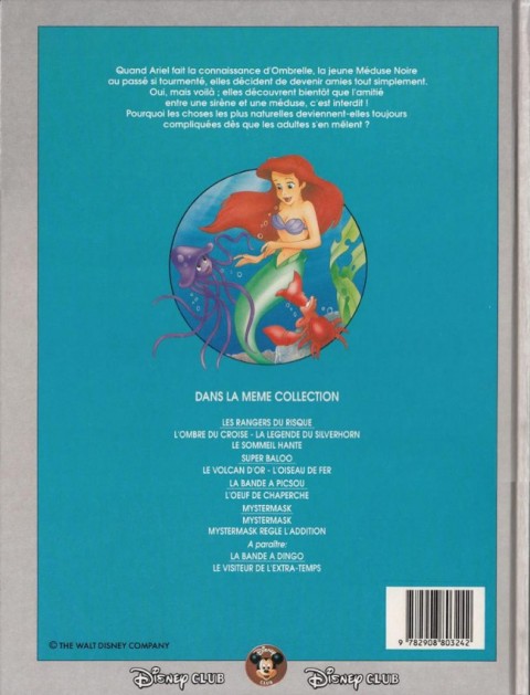 Verso de l'album Disney Club La Petite Sirène - La Méduse noire