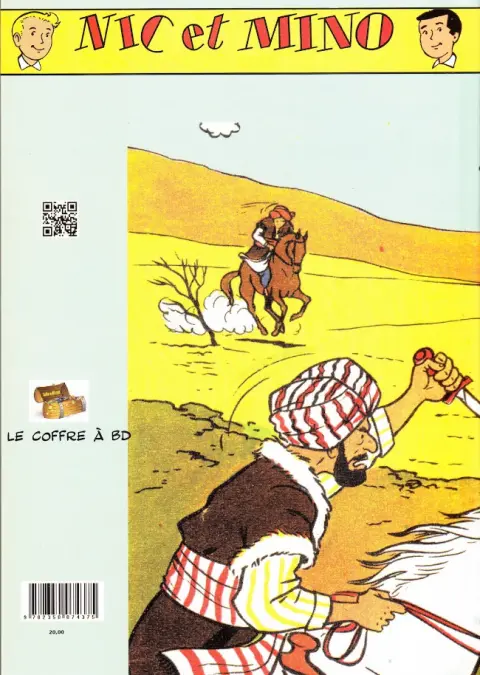 Verso de l'album Nic et Mino Le Coffre à BD Tome 11 Des artichauts dans le désert
