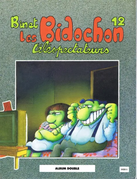 Verso de l'album Les Bidochon Tomes 11 et 12 Matin midi et soir suivi de matin midi et soir / Télespectateurs