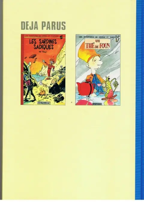 Verso de l'album Spirou et Fantasio 20 couvertures pour Spirou et Fantasio