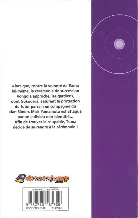 Verso de l'album Mon prof le tueur - Reborn ! 31 Voilà la cérémonie de succession !