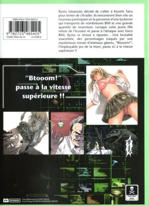 Verso de l'album Btooom ! 03