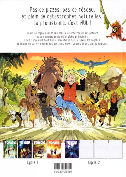 Verso de l'album Frnck Tome 4 L'éruption