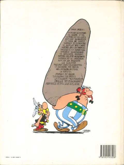 Verso de l'album Astérix Tome 12 Astérix aux jeux olympiques