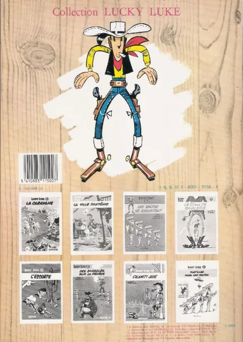 Verso de l'album Lucky Luke Tome 19 Les rivaux de Painful Gulch