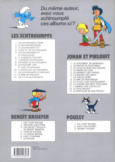 Verso de l'album Benoît Brisefer Tome 6 Lady d'Olphine