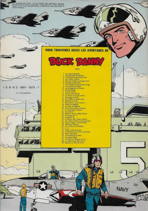 Verso de l'album Buck Danny Tome 36 Les Anges bleus