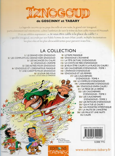 Verso de l'album Iznogoud Tome 17 Les cauchemars d'Iznogoud