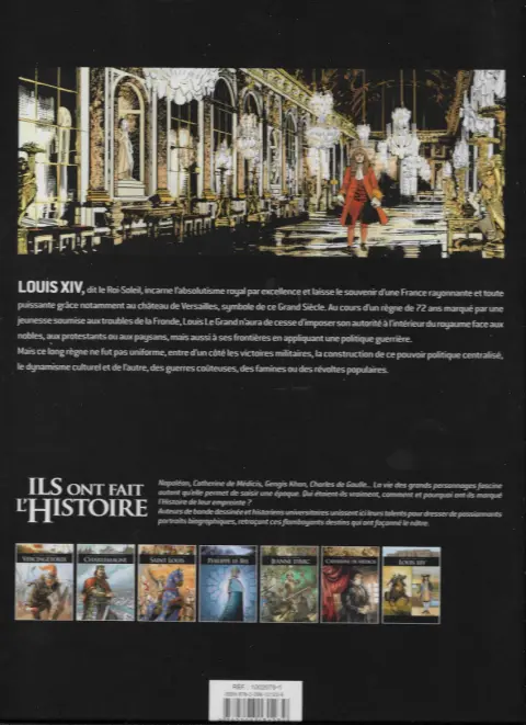 Verso de l'album Ils ont fait l'Histoire Louis XIV