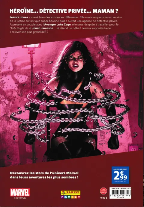 Verso de l'album Marvel - Le côté obscur Tome 6 Jessica Jones - Angle mort