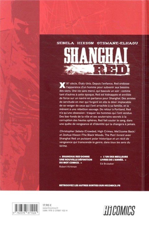 Verso de l'album Shanghai Red