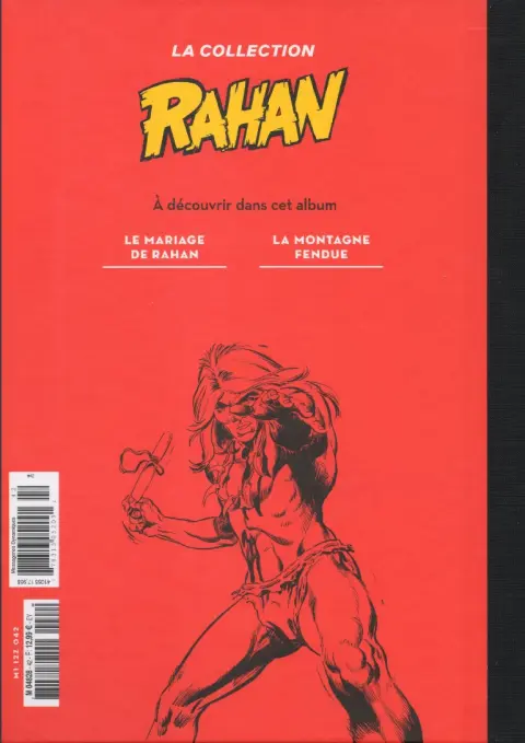 Verso de l'album Rahan La Collection (Hachette) Tome 42