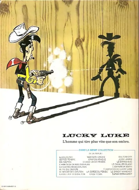 Verso de l'album Lucky Luke Tome 37 Canyon Apache